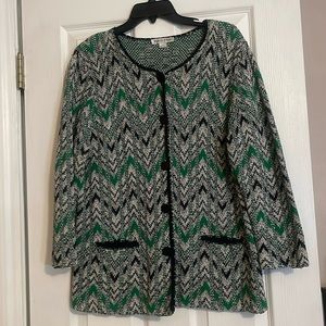 Pendleton knit, cardigan, sweater, size large
